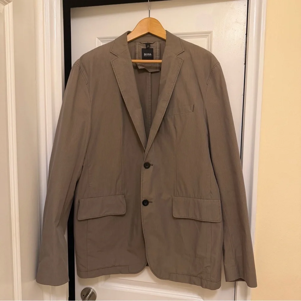 Hugo Boss Striped Cotton Jacket